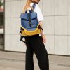 Рюкзак жіночий Sambag ReneDouble блакитний з жовтим