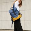 Рюкзак жіночий Sambag ReneDouble блакитний з жовтим