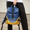 Рюкзак жіночий Sambag ReneDouble блакитний з жовтим