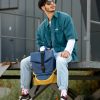 Рюкзак чоловічий Sambag ReneDouble блкатиний з жовтим