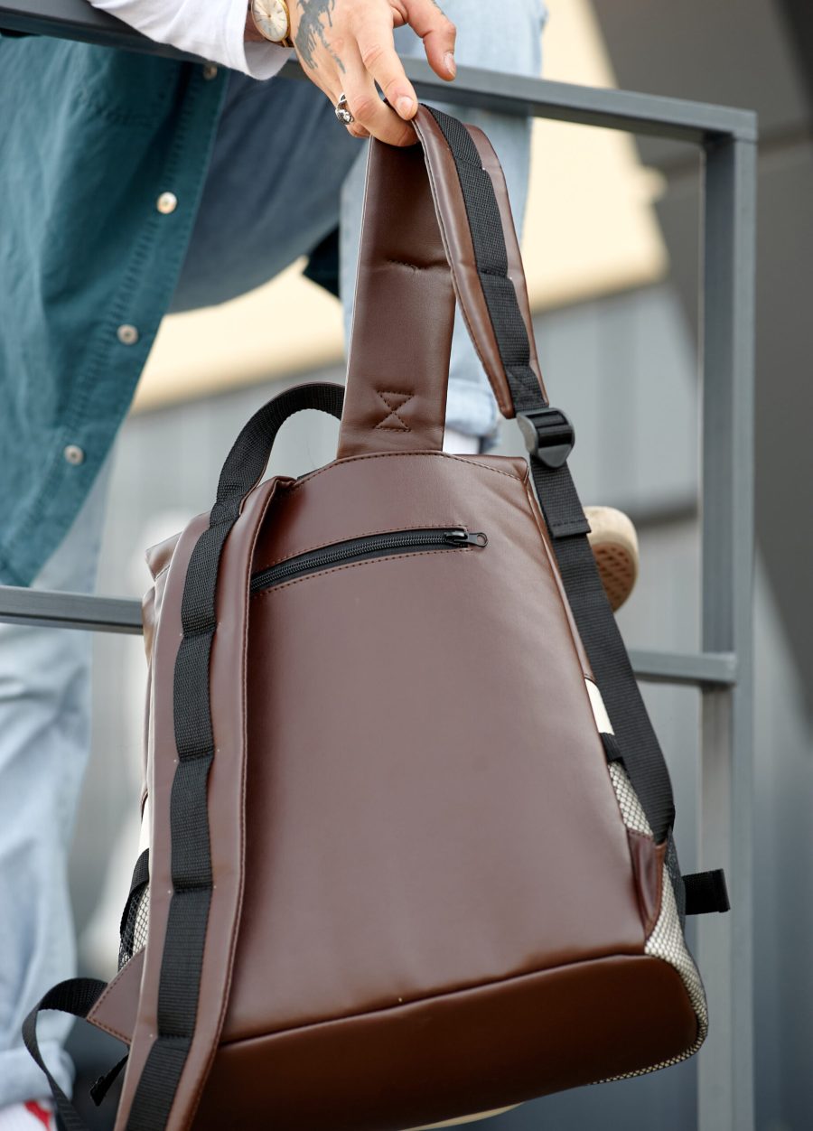 Рюкзак чоловічий Sambag ReneDouble шоколадний