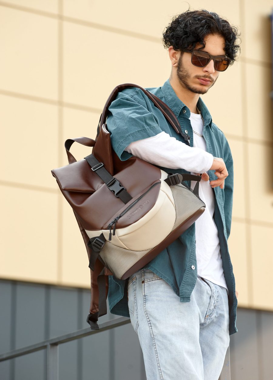 Рюкзак чоловічий Sambag ReneDouble шоколадний