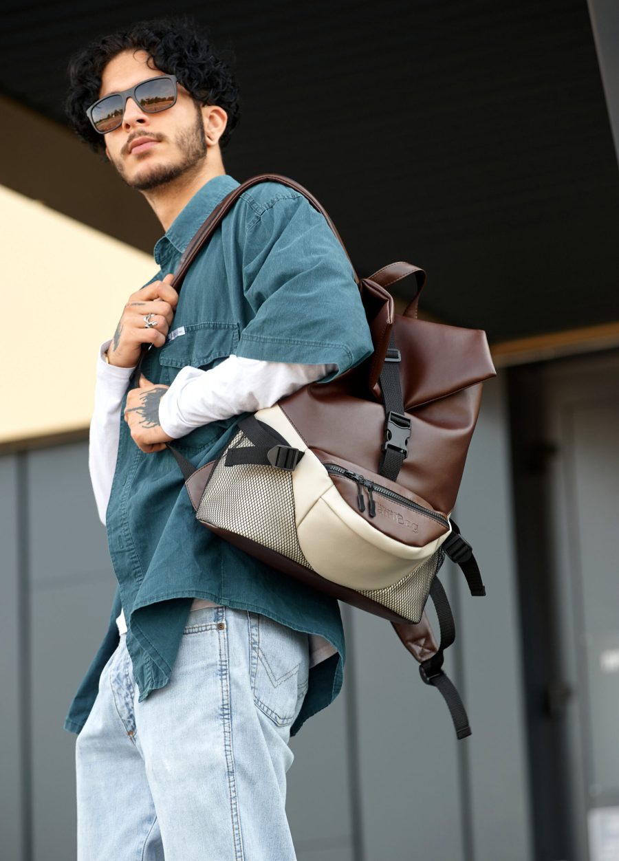 Рюкзак чоловічий Sambag ReneDouble шоколадний