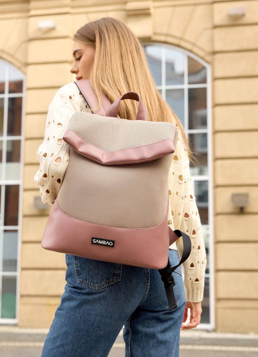 Рюкзак жіночий Sambag Rene Option рожевий