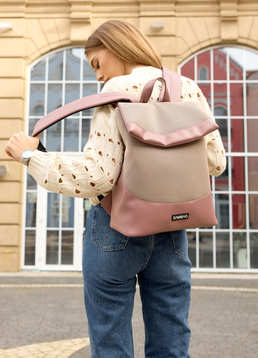 Рюкзак жіночий Sambag Rene Option рожевий