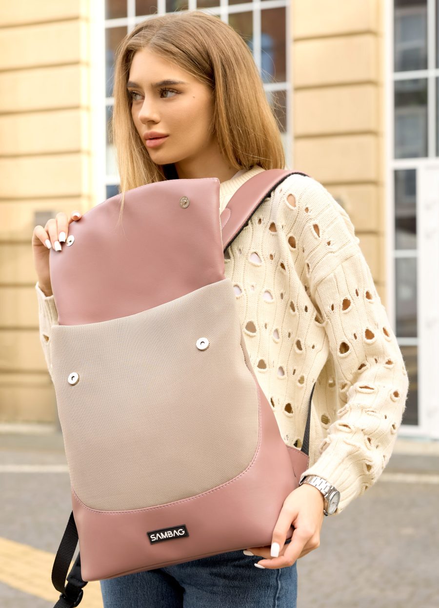 Рюкзак жіночий Sambag Rene Option рожевий