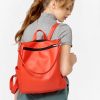 Женский рюкзак-сумка Sambag Trinity красная