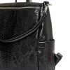 Женский рюкзак-сумка Sambag Trinity крокодил черный