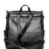 Женский рюкзак-сумка Sambag Trinity крокодил черный