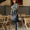 Женский рюкзак-сумка Sambag Trinity крокодил черный