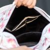 Рюкзак-сумка жіноча Sambag Trinity біла з принтом