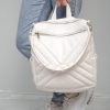 Рюкзак-сумка женская Sambag Trinity строченая белая