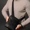 Сумка месенджер чоловіча Skill чорна