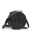 Сумка кросс-боди женская Sambag Bale крокодил черная