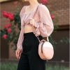 Сумка кросс-боди женская Sambag Bale пудровая