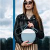 Сумка кросс-боди женская Sambag Bale голубая