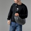 Сумка-бананка мужская Sambag Hobo Bag-Glove графитовая