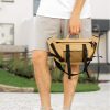 Сумка-бананка мужская Sambag Dynamicdart бежевая