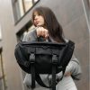 Сумка-бананка женская Sambag Dynamicdart тканевая черная