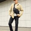 Сумка-бананка мужская Sambag Dynamicdart тканевая черная