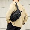 Сумка-бананка мужская Sambag Dynamicdart тканевая черная