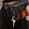 Сумка-бананка жіноча Sambag Dynamicdart чорна з помаранчевим