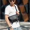 Сумка-бананка чоловіча Sambag Tirso Zard чорна
