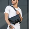 Сумка-бананка чоловіча Sambag Tirso Zard чорна