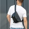 Сумка-бананка чоловіча Sambag Tirso Zard чорна