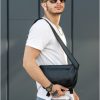 Сумка-бананка чоловіча Sambag Tirso Zard чорна