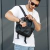 Сумка-бананка чоловіча Sambag Tirso Zard чорна