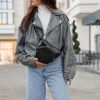 Сумка крос-боді жіноча Sambag Sofi крокодил чорна