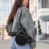 Сумка крос-боді жіноча Sambag Sofi крокодил чорна
