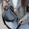 Сумка крос-боді жіноча Sambag Sofi крокодил чорна