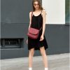 Сумка кросс-боди женская Sambag Rose Bzn бордовая