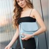 Сумка крос-боді жіноча Sambag Rose Bzn блакитна