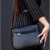 Сумка крос-боді жіноча Sambag Rose Bzn чорна крокодил