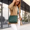 Сумка крос-боді жіноча Sambag Rose зелена