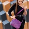 Сумка кросс-боди женская Sambag Rose фиолетовая