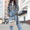 Сумка крос-боді жіноча Sambag Milano молочна