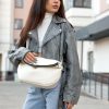 Сумка крос-боді жіноча Sambag Milano молочна