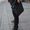 Месенджер чоловічий прямокутний Miros Невада чорний