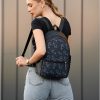 Женский рюкзак Sambag Dali с принтом черный