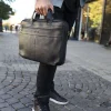 Сумка для ноутбука шкіряна Miros Мюнхен чорна