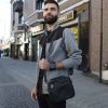 Сумка месенджер Miros Амстердам бронза чорна