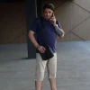 Сумка месенджер чоловіча Miros Антверпен чорна