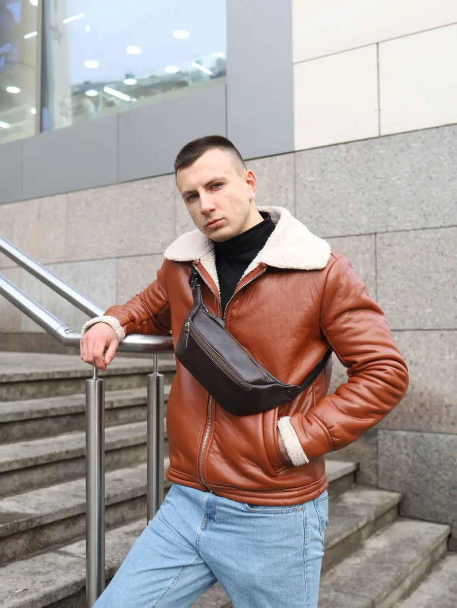Бананка чоловіча Miros Brooklyn коричнева