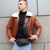 Бананка чоловіча Miros Brooklyn коричнева
