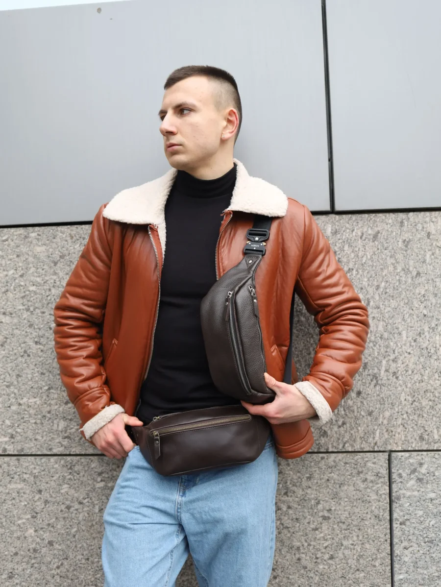 Бананка чоловіча Miros Brooklyn коричнева