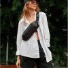 Бананка женская Sambag Holster MSH черная с принтом крокодил